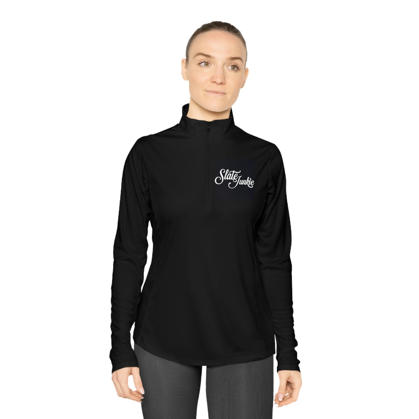 Womens Quarter Zip Pullover - *Message for custom back