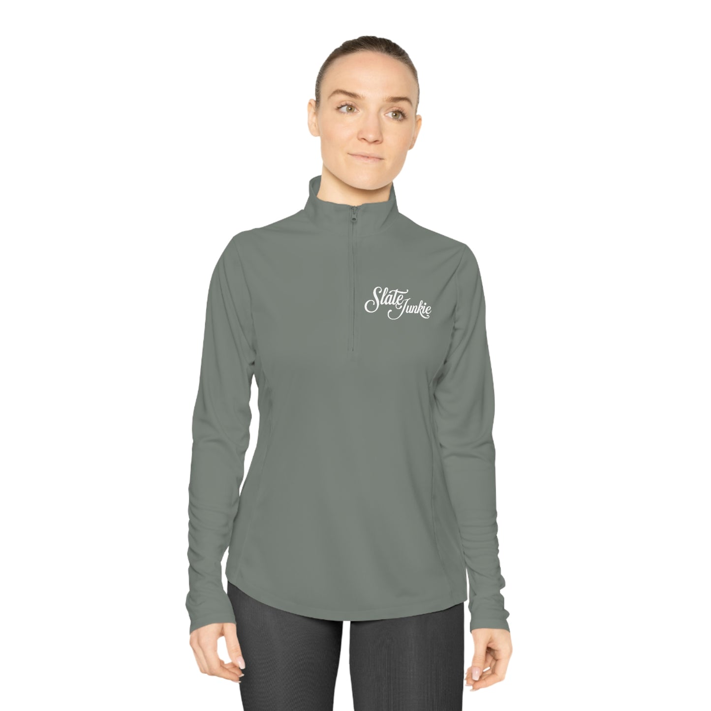 Womens Quarter Zip Pullover - *Message for custom back