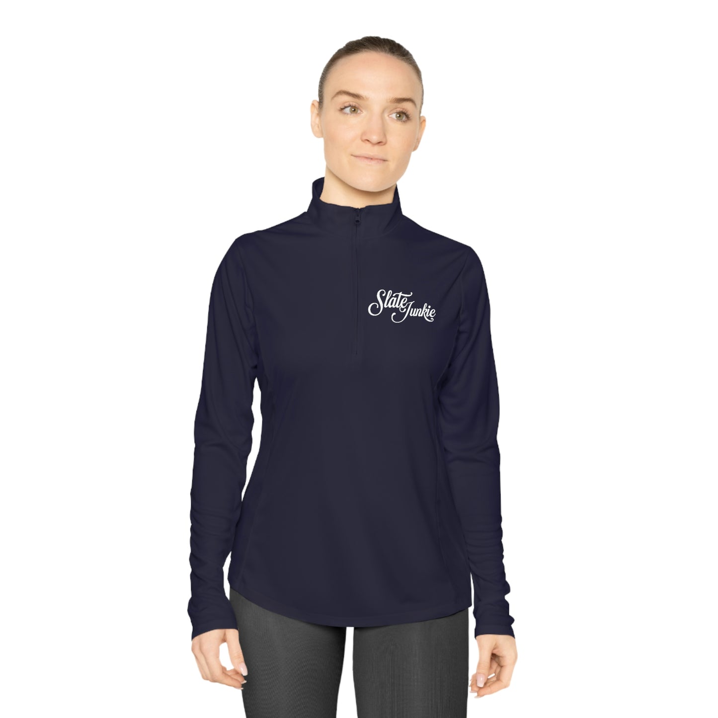 Womens Quarter Zip Pullover - *Message for custom back