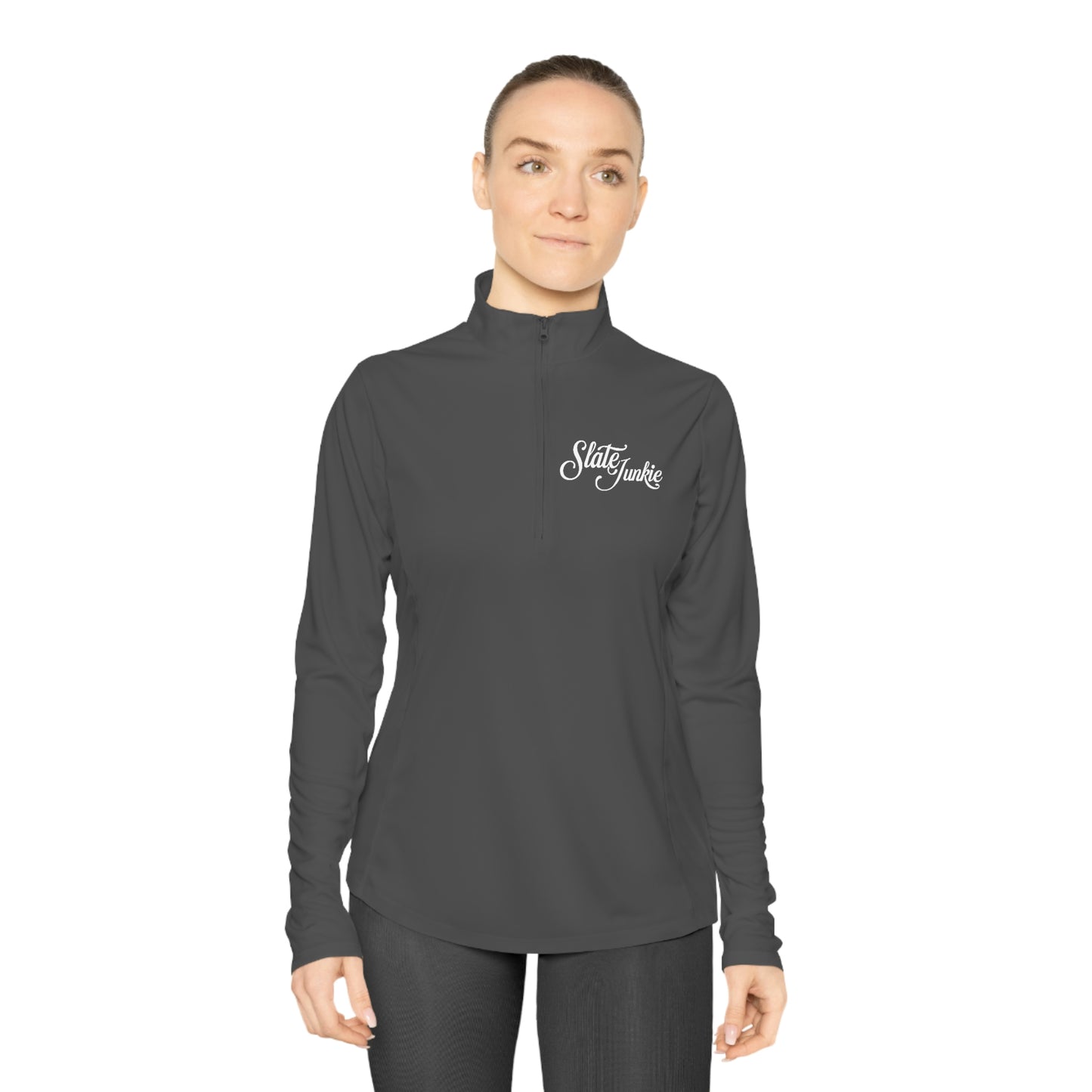 Womens Quarter Zip Pullover - *Message for custom back